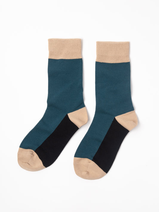Colorblock Crew Socks