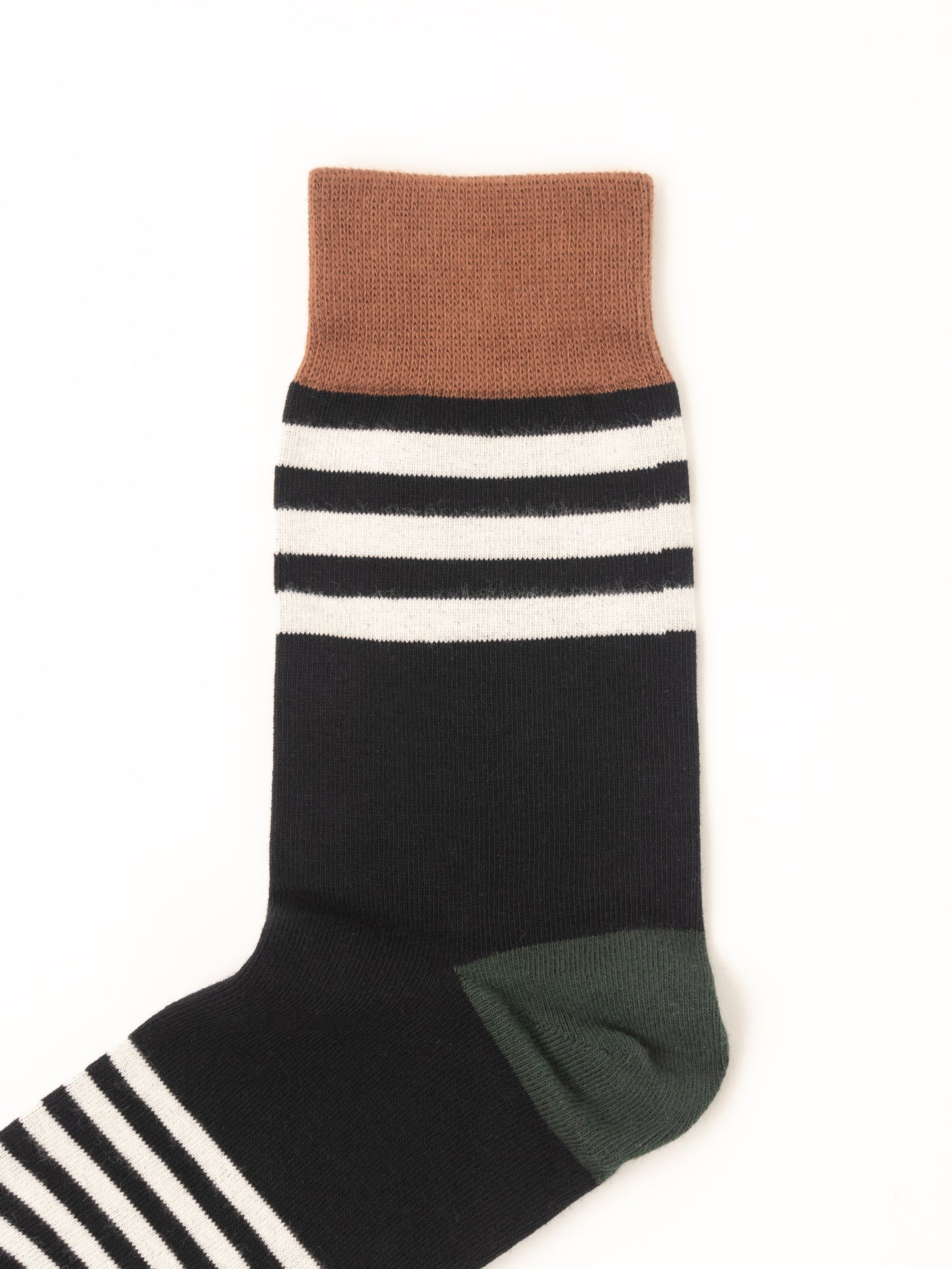 Block Stripe Crew Socks