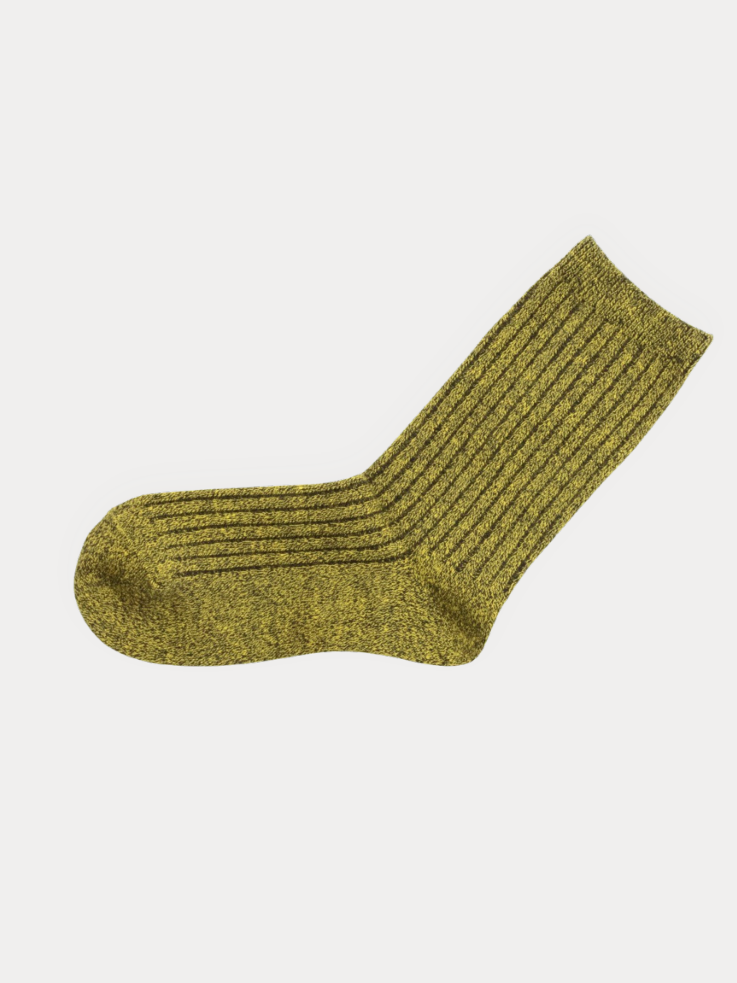 Ribbed Combed Cotton Crew Socks