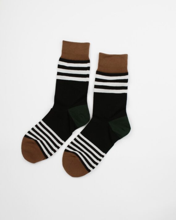 MensWhiteStripeCrewSocks