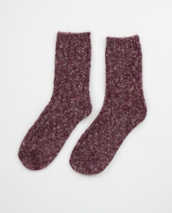 WomensThickWinterCottonSocksRed