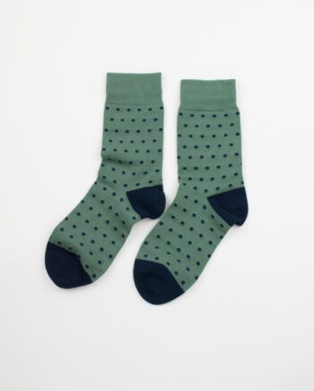 MensPolkaDotSocksLakeGreen