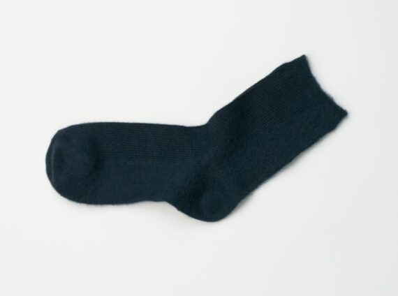 WomensSoftSolidColorCrewSocksBlue