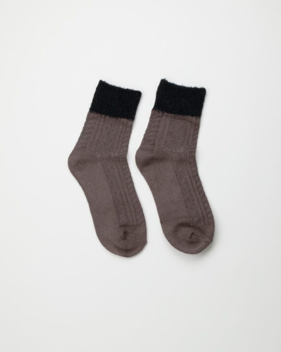 WomensKnittedTwoToneSocks