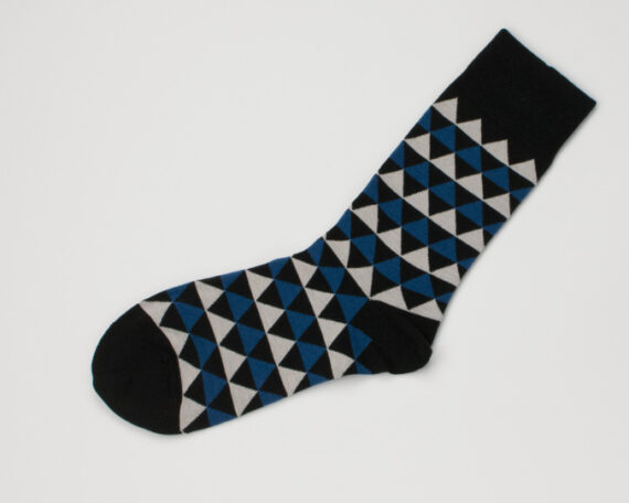 MensTrianglePatternCrewSocksDetails